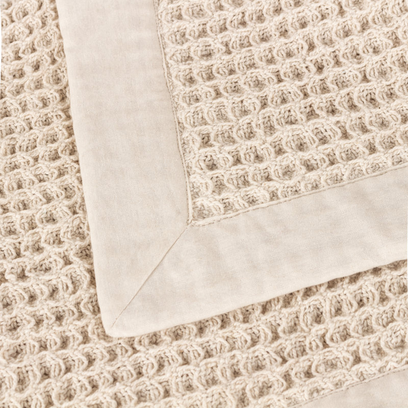 Canopy Waffle Throw Blanket, Natural