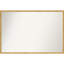 Miroir mural de salle de bain non biseauté en bois doré poli 25 x 19 po Svelte-1225158960