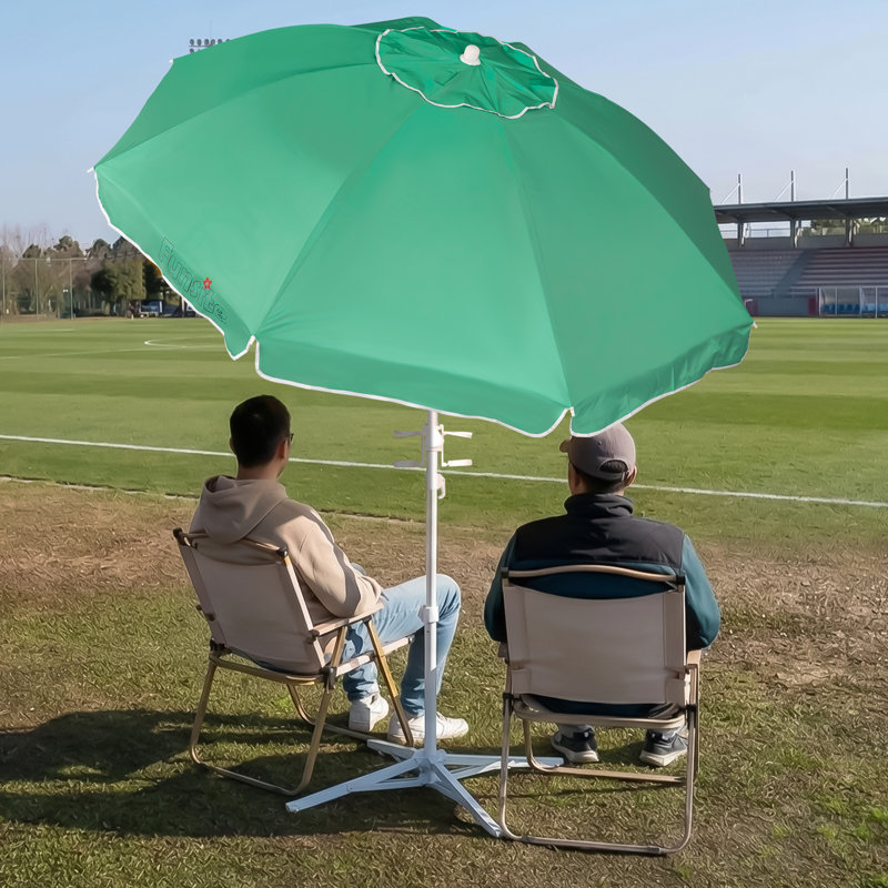 Parasol de plage inclinable 6,5 pi avec sac de transport, Vert
