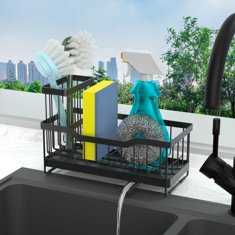 Serviteur d'évier en acier inoxydable