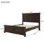 Lit plateforme en bois avec station de charge USB, aucun sommier nécessaire-991470743-991470742