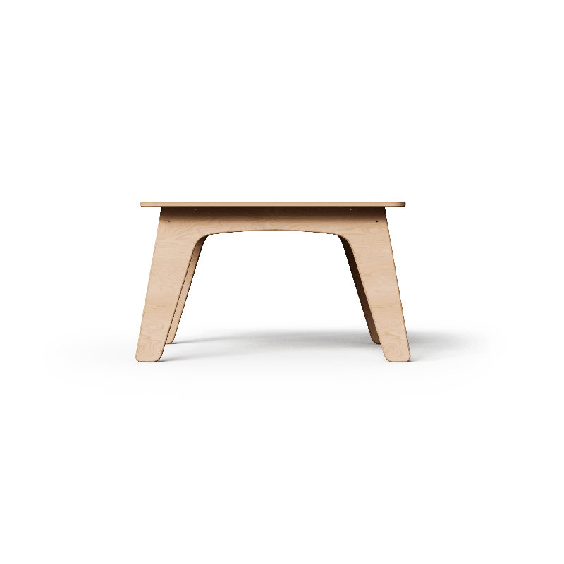 Table carrée Montessori, H 22 po x L 36 po x l 36 po