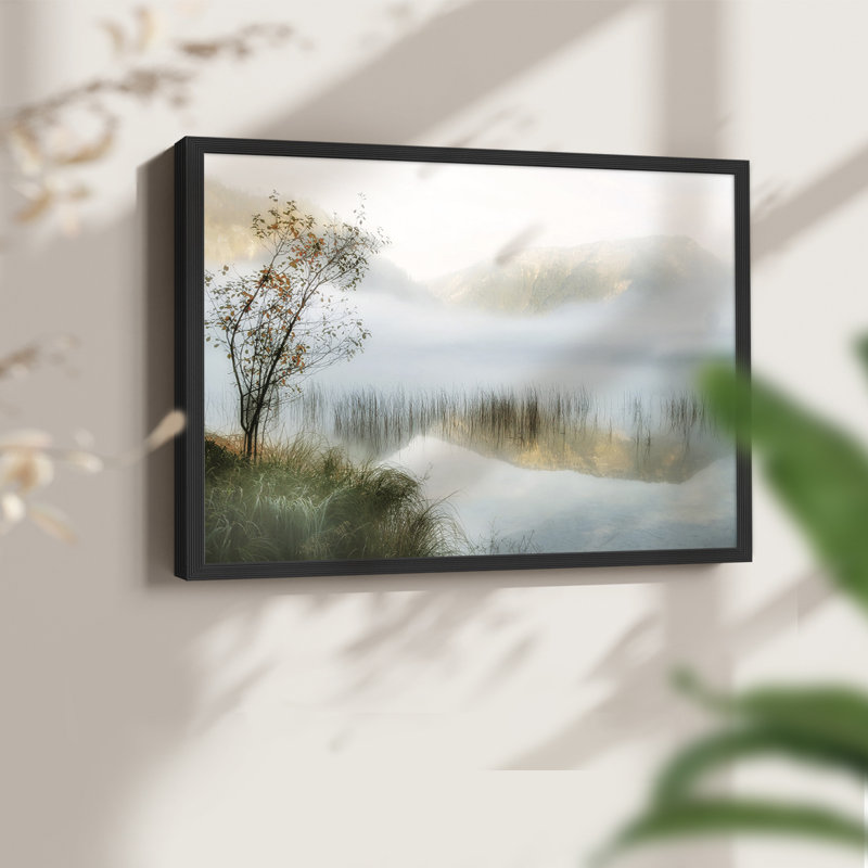 Golden Mirror of August - Imprimé encadré - Restickable, H 11 po x l 14 po, Noir, noir, noir, noir