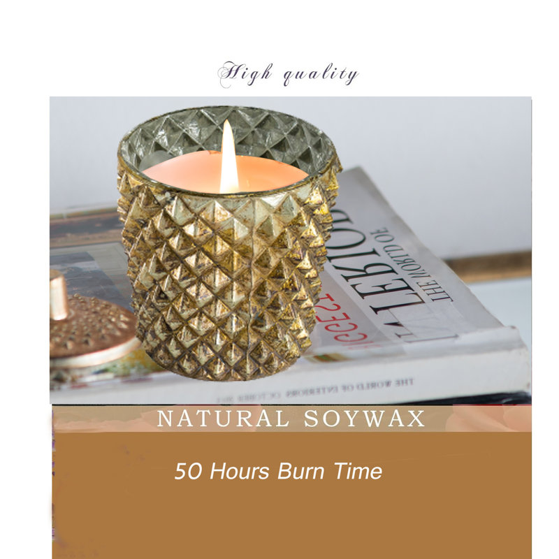 Earl Gray Scented Wax Melt with Glass Holder
