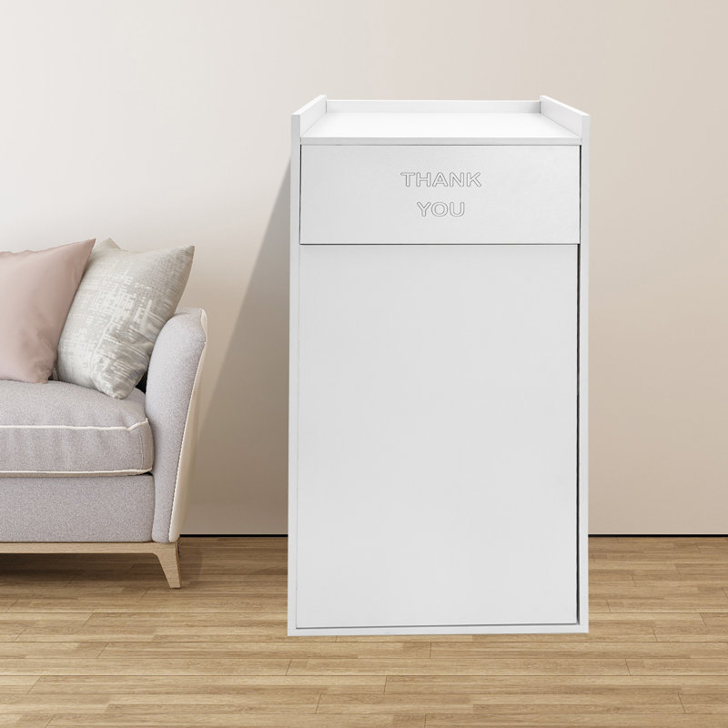 Poubelle en bois massif - 110,23 gallons