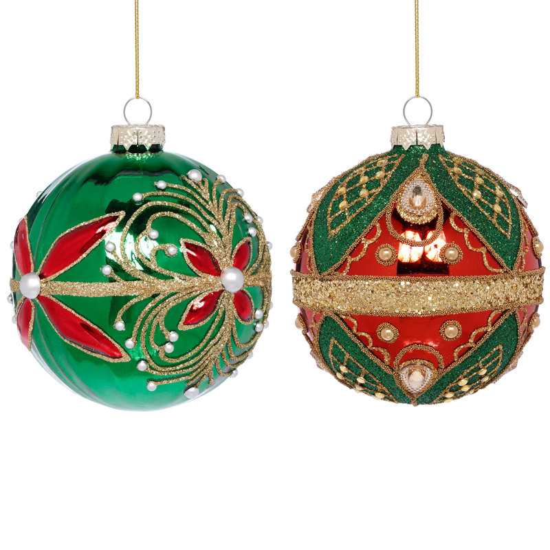Ornement en forme de volutes de Noël, boîte de 6 à 4 pouces