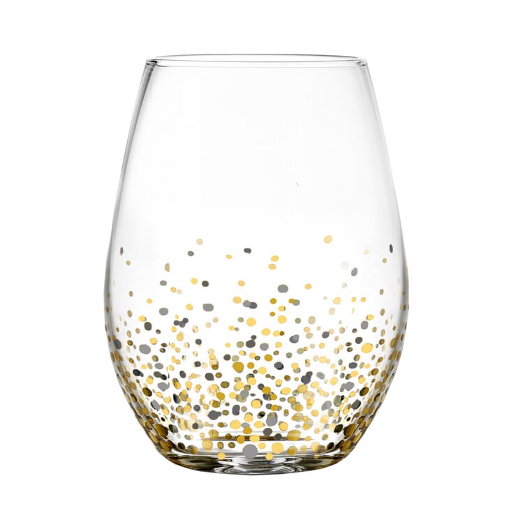 Confetti 20 oz. Stemless Wine Glass