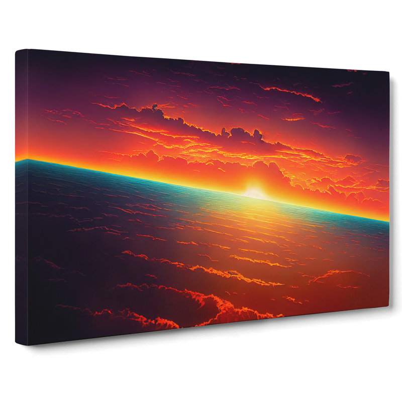 Striking Sunset - Wrapped Canvas, 40cm H x 60cm W x 3cm D