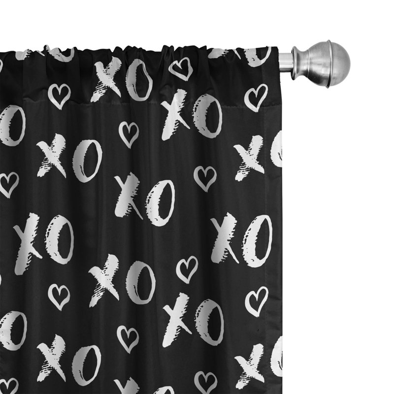 Semi-Sheer Rod Pocket Curtain Panels, 28" x 63"