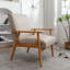 Chaise avec accoudoirs Classic Mid-Century moderne - Structure en bois massif-1737776252