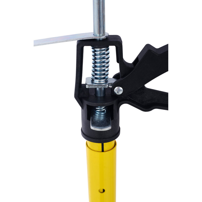 2pack Adjustable Support Pole, Steel 3rd Hand Support System With Dual Adjustment Mechanism, 45-114 Inch Extension Range, Cabinet Jacks For Drywall, Ceiling Installation, Cargo Bars