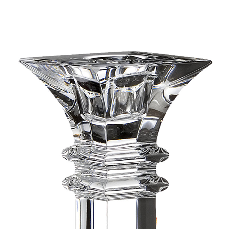 10" Clear Crystal Tabletop Candlestick Pair
