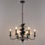 6-Lights Dimmable Ceiling Chandeliers with Leaf-348680312