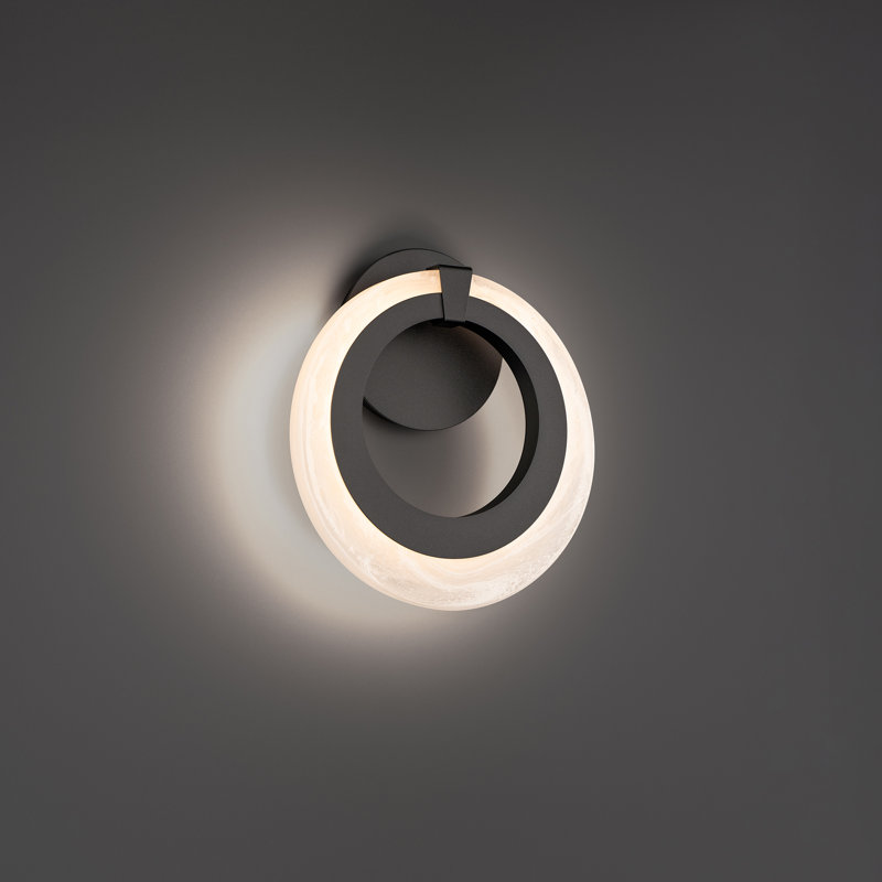 Serenity 1 - Light LED Armed Sconce, Matte Black