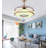 Ediany 36" Bluetooth Ceiling Fan with Dimmable LED Lights and Music Player