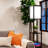 Modern Floor Lamp With Shelves - Solid Wood, Linen Shade, 3 Color Temperatures, Built-In Storage-1414107906