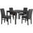 Essy - 5 Piece Dining Set (Black Charcoal) -1162735644