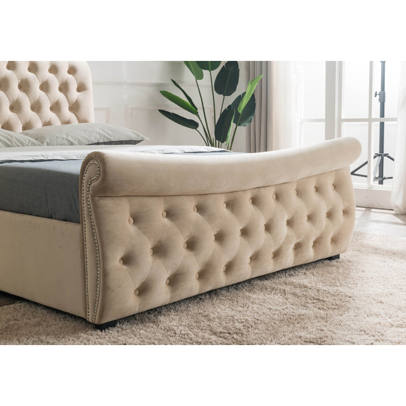 Lucinda Upholstered Ottoman Storage Bed, Double (4'6)