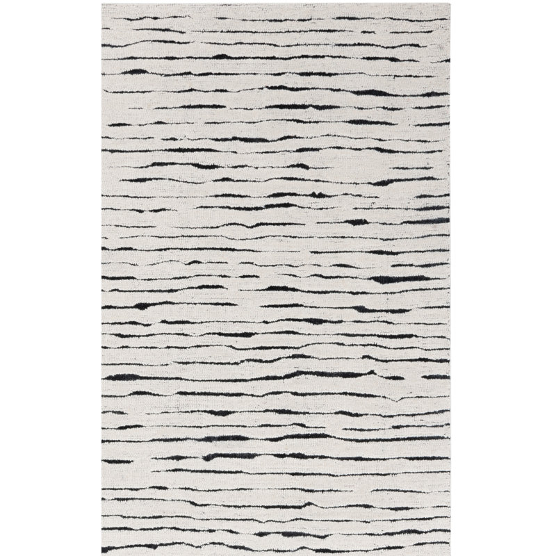 Casablanca Hand Tufted Wool Pile Abstract Rug, Rectangle 5" x 8"