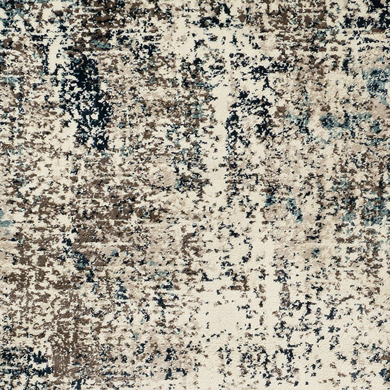 Tapis bleu tissé à la machine 8 pi x 10 pi