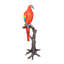 Statue perroquet sur un arbre