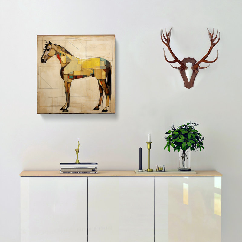 Horse Constructivism No.2 - Wrapped Canvas