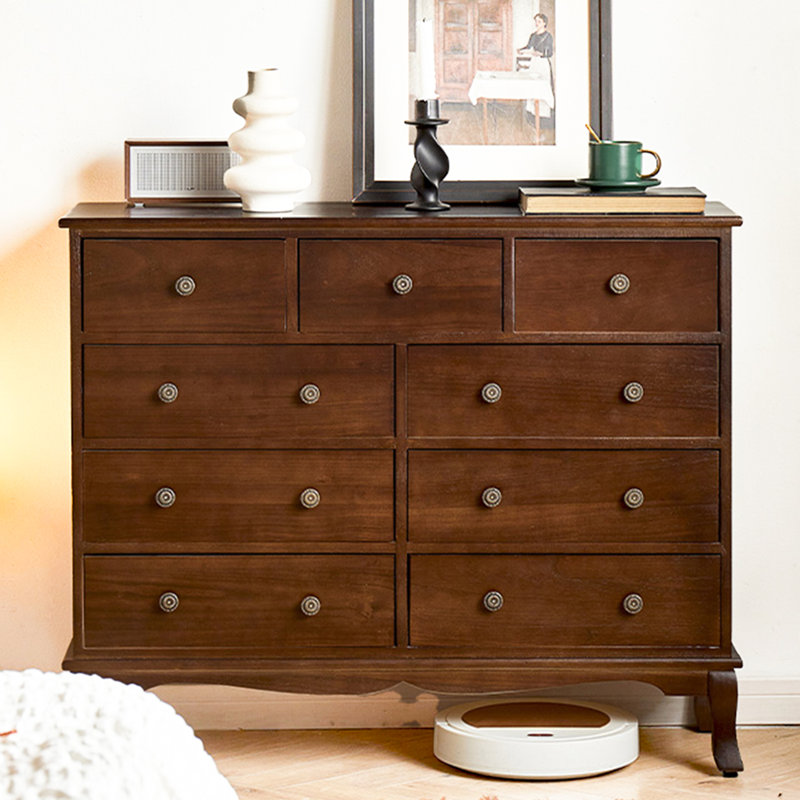 Commode d'appoint style paulownia American Country