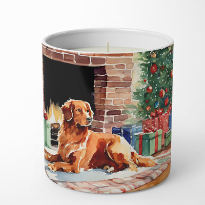 Christmas Tree Scented Tumbler Candle with Ceramic Holder