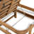 Outdoor acacia chaise lounge