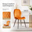 Stansky Mid-Century Modern Velvet Dining Chair with Crossed Metal Legs, Set of 2-1182278675