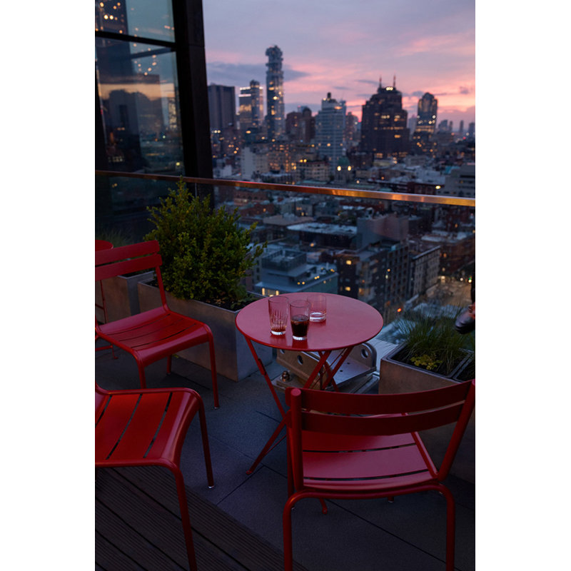 Luxembourg Outdoor Dining Armchair, Lapilli Gray