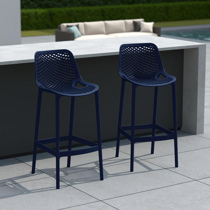 Tabouret de bar 29,5 po (ensemble de 2), Navy