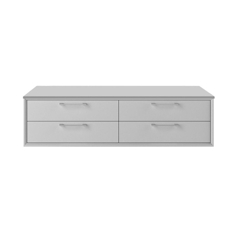 Gemelli 48'' W Single Bathroom Vanity Base, Satin White