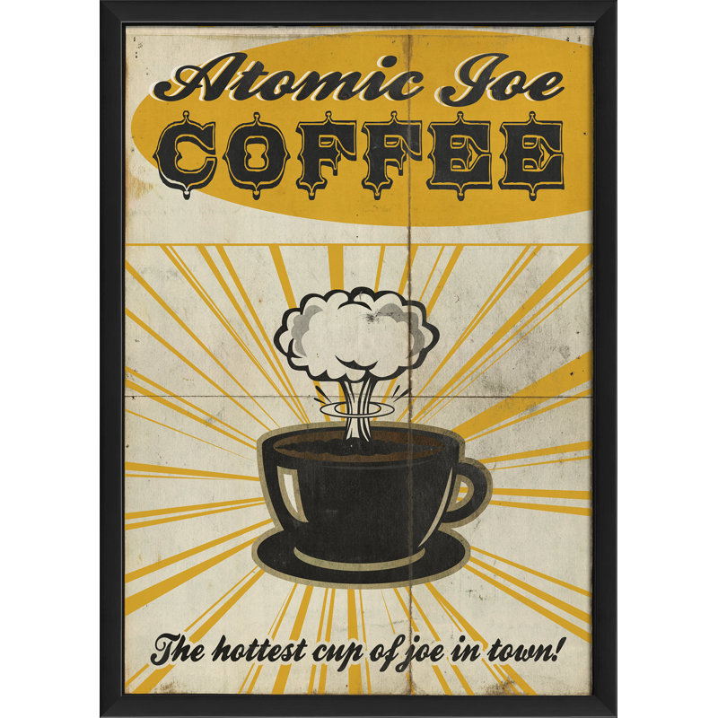 « atomic joe », affiche rétro encadré
