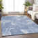 Premium Machine Washable Prisco Blue Rug