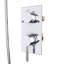 Aquata 4 3/8 x 18 1/2 Rain Fall Shower Faucet Set with Handshower, Chrome