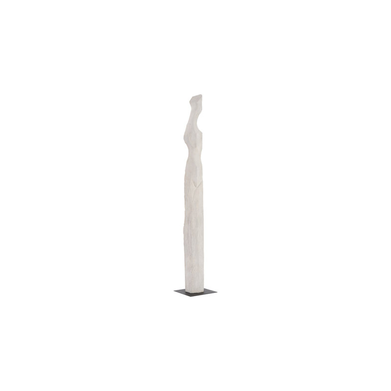 White Stone Cast Women Statue, Off White