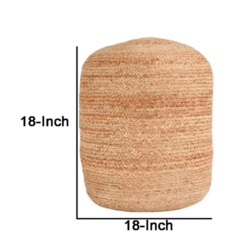 18'' Wide Round Pouf Ottoman