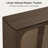 Brayden 63" Modern Brown Painted Oak Sideboard with Paneled Double Doors, 3 Drawers & Adjustable Storage