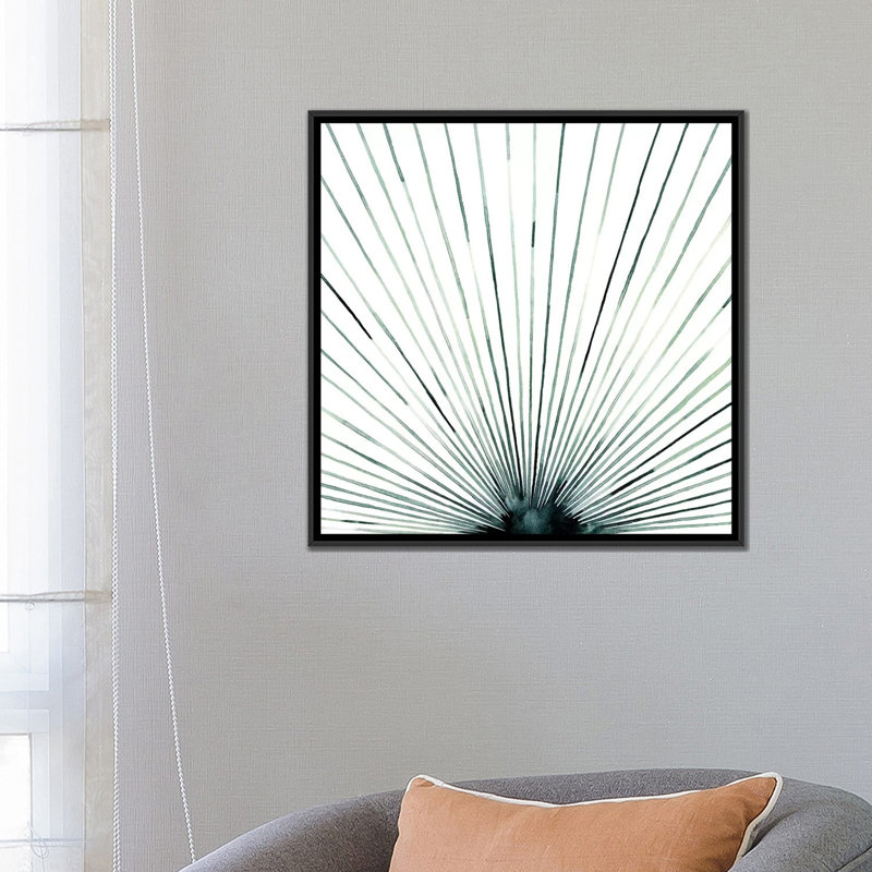 «Strobe I», reproduction sur toile, H 18 po x l 18 po x P 1,5 po, Toile avec cadre noir, Pas de tapis