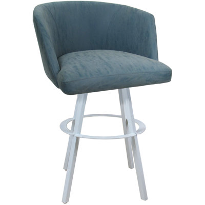 Tabouret de bar pivotant en métal 30 po avec base Warren