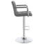 Tabouret de bar chromé réglable avec accoudoirs-1464225610