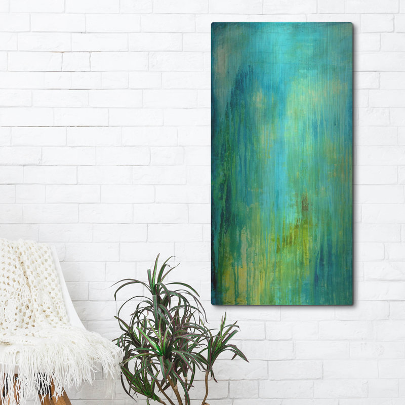 «Blue Mountain Rain I» par Erin Ashley, H 48 po x l 24 po