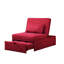 Fauteuil convertible en polyester touffeté de 26 po de largeur Jurick-1843170651