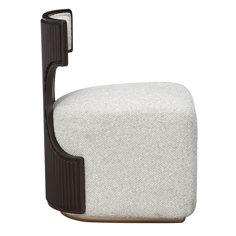 West Kensington Vanity Chair, Espresso Wood