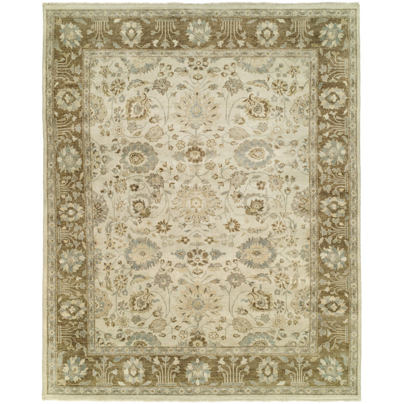 Wool Area Rug in Ivory, Rectangle 2' x 3'