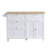 Farmhouse Kitchen Island Set With Drop Leaf And 2 Seatings,Dining Table Set With Storage Cabinet, Drawers And Towel Rack