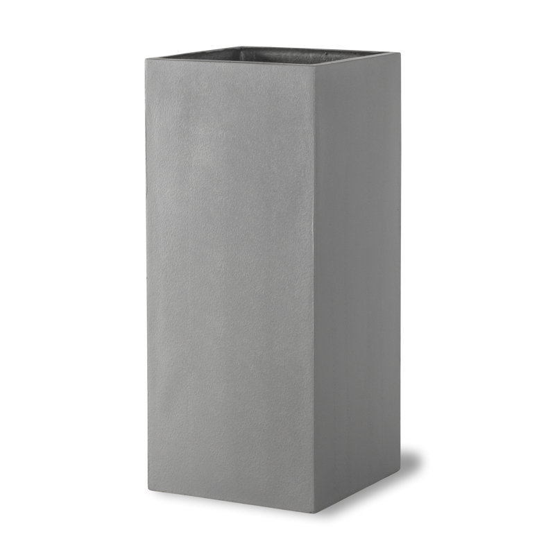 Baker Fibreglass Planter, Large, Aluminium