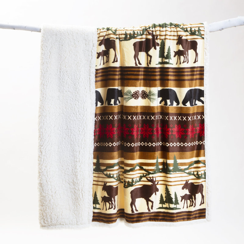 Embroidered Throw Blanket