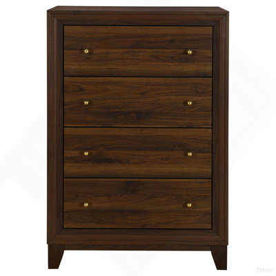 Anza Walnut 4-drawer Chest
